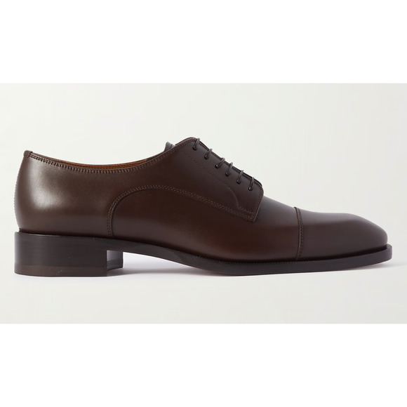 Christian Louboutin Cortomale Flat Brown Leather Dress Oxford Derby Loafer 42 9 main image 15